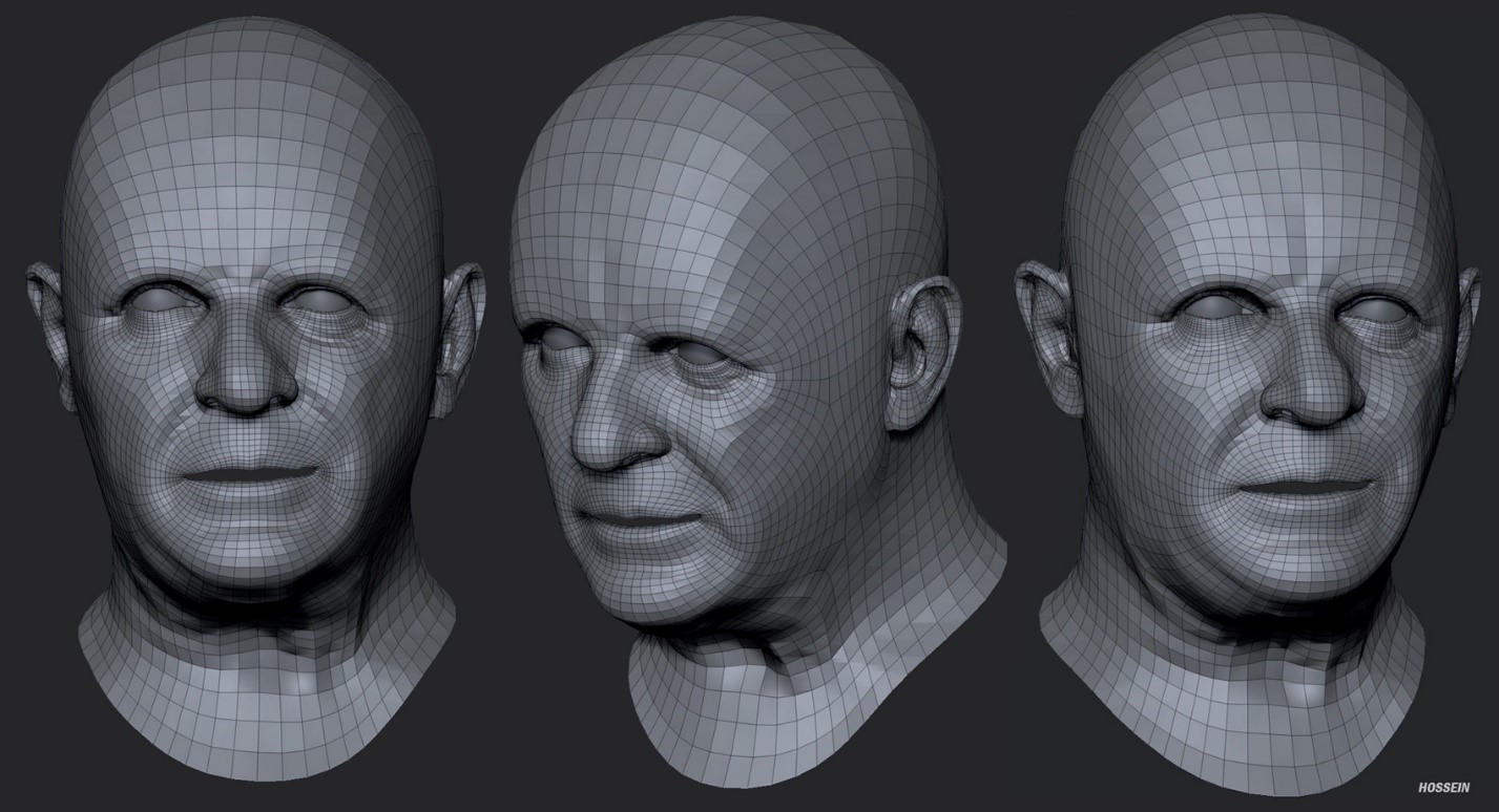 Моделирование головы человека в 3ds Max